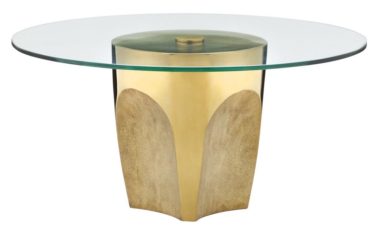 Currey and Company 4000-0217 Lemy Brass Cocktail Table