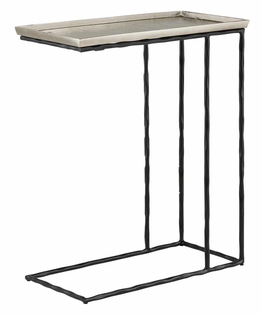 Currey and Company 4000-0134 Boyles Silver C Table
