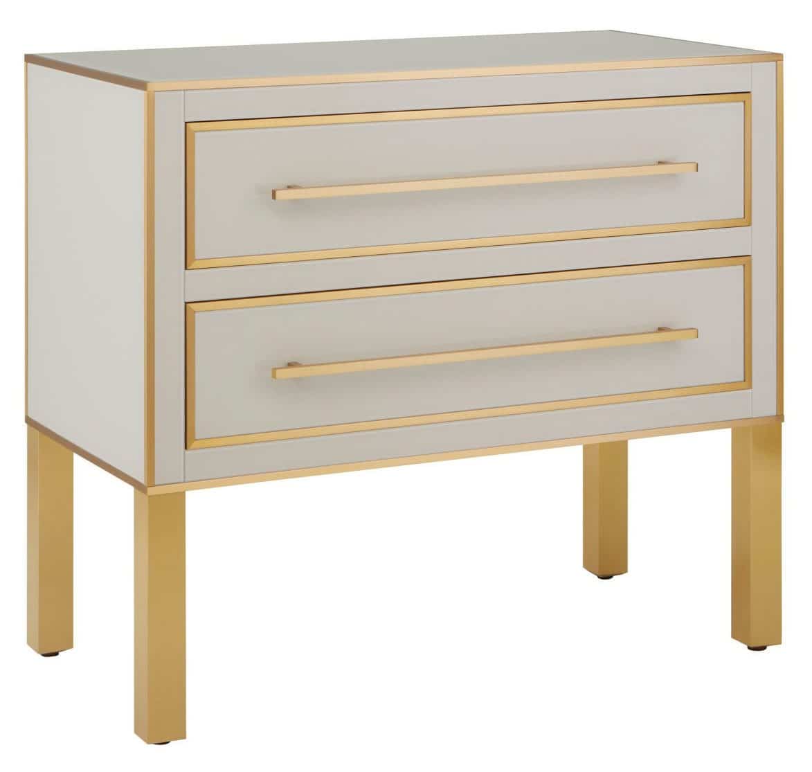 Currey and Company 3000-0184 Arden Ivory Chest