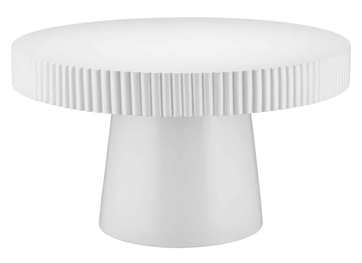 Currey and Company 2000-0042 Harlow White Concrete Cocktail Table Currey and Company 2000-0042 Harlow White Concrete Cocktail Table