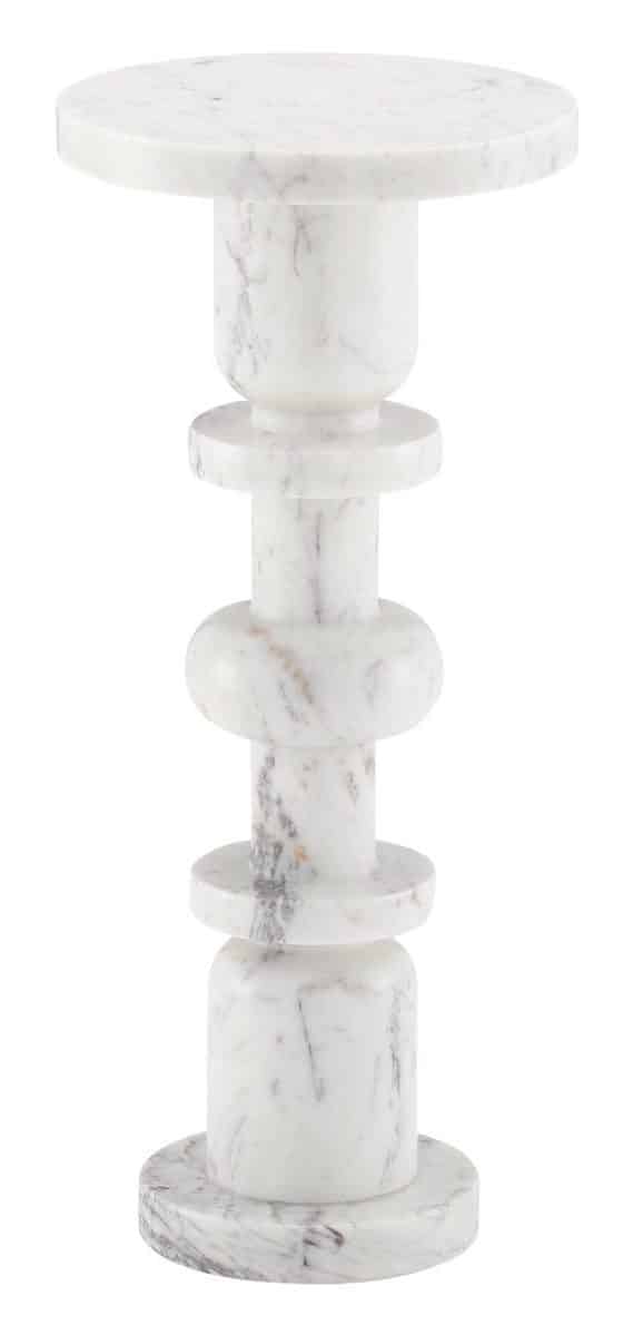 Currey and Company 3000-0138 Sasha White Drinks Table