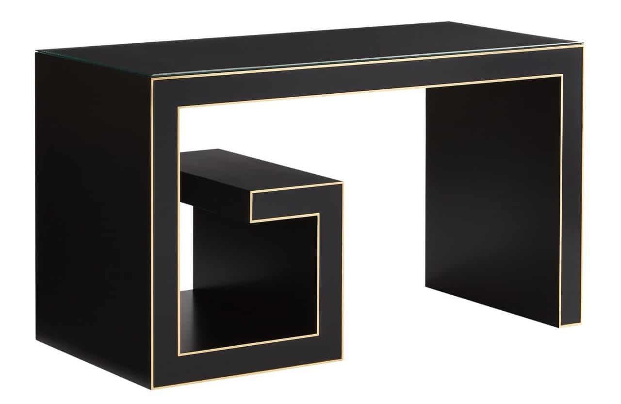 Currey and Company 3000-0213 Artemis Black Writing Desk