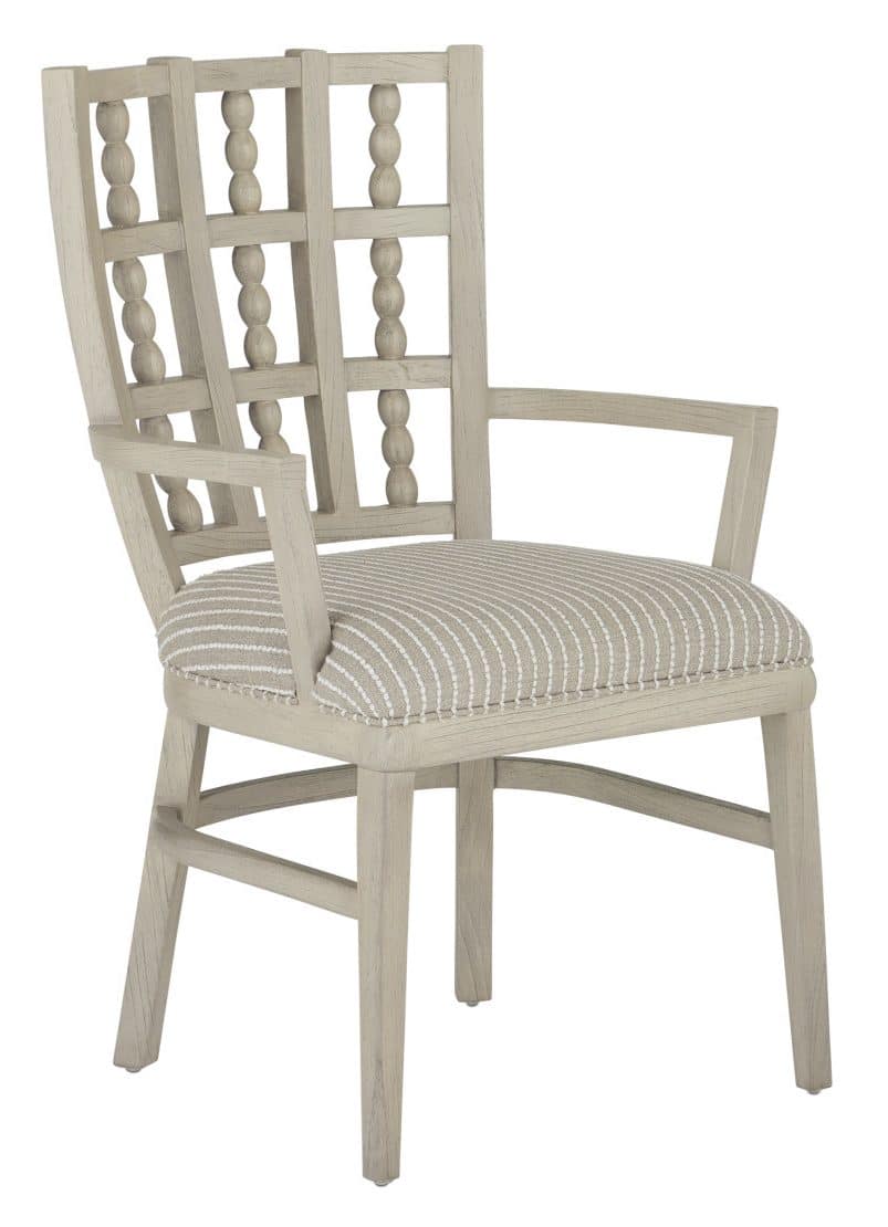 Currey and Company 7000-0712 Norene Gray Armchair Demetria Parchment Currey and Company 7000-0712 Norene Gray Armchair Demetria Parchment