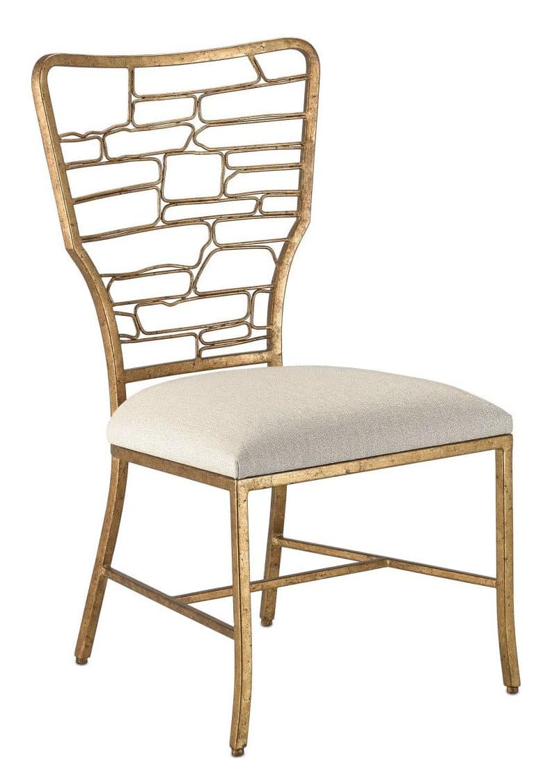 Currey and Company 7000-0952 Vinton Gold Chair Appeal Sand