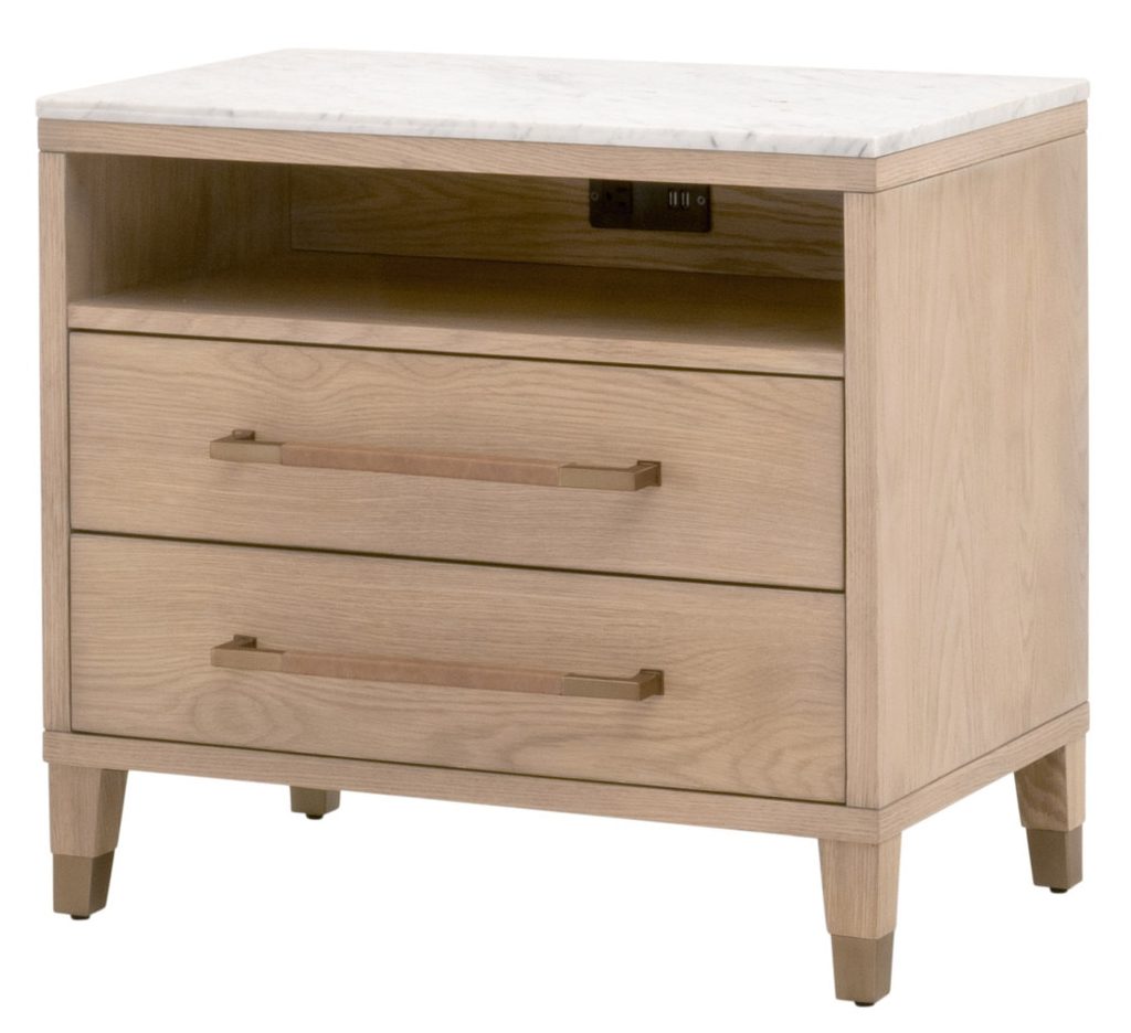 Essentials For Living 5250.NAT-OAK/BIA Cambria 2 Drawer Nightstand