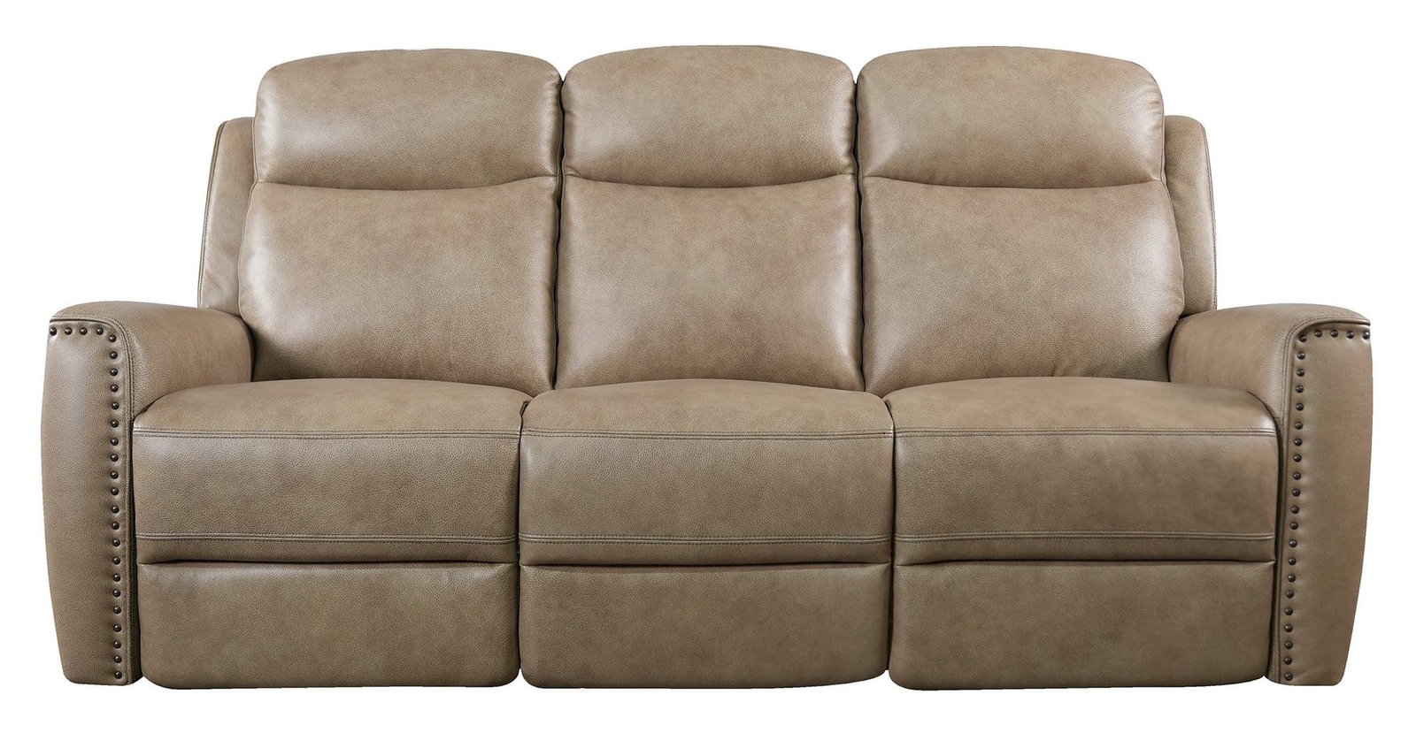 Bassett Club Level 3793-P62W Douglas Power Motion Sofa Wheat Leather Bassett Club Level 3793-P62W Douglas Power Motion Sofa Wheat Leather