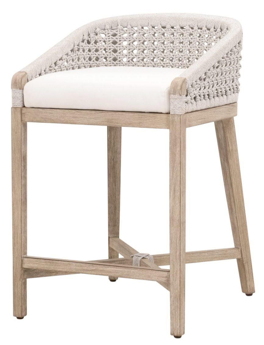 Essentials For Living 6795CS.WHT/LPPRL/NG Montecito Counter Stool