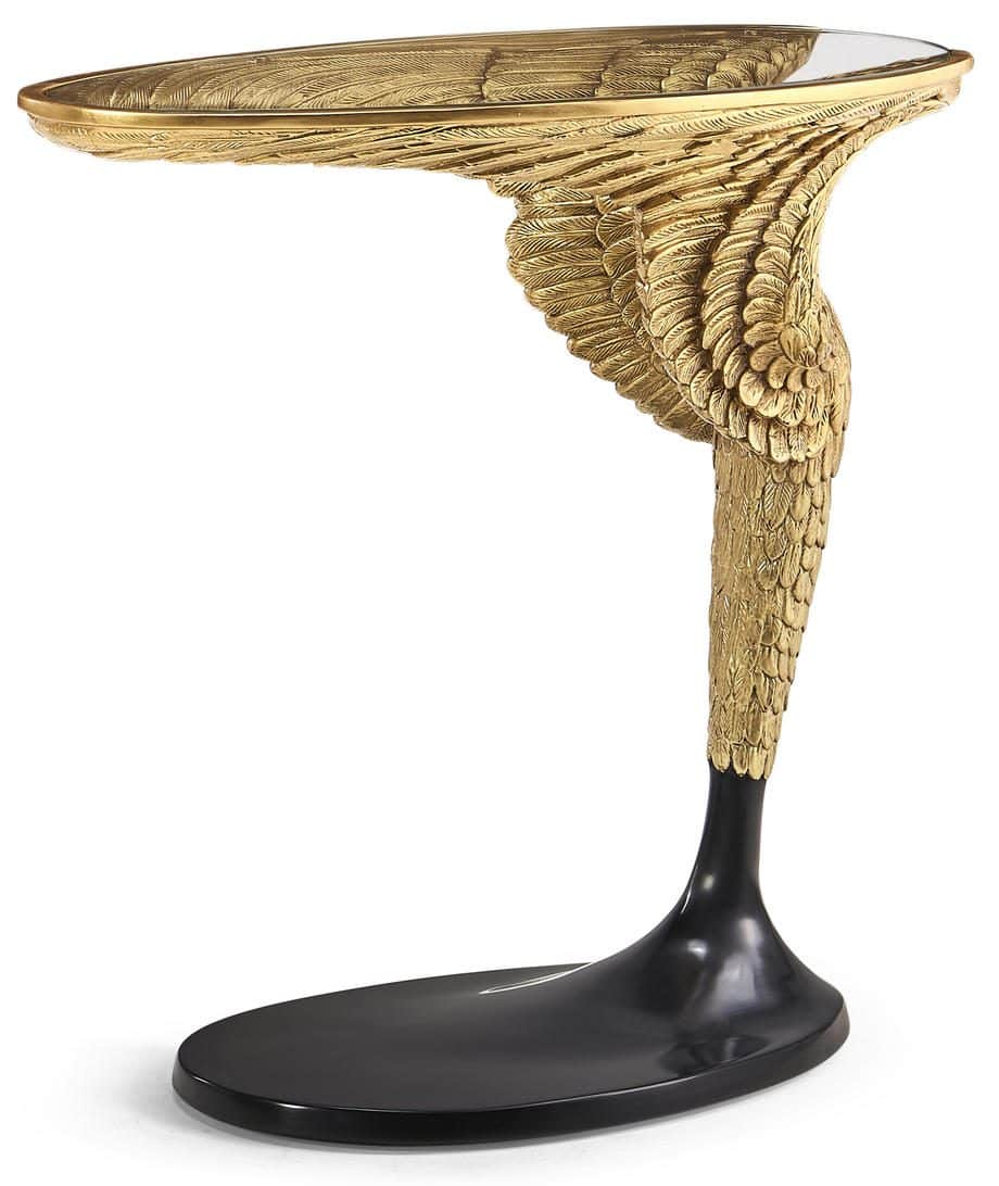 Jonathan Charles 495100-DGW Empire Style Winged Sofa Table