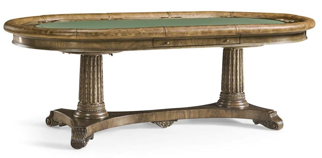 Jonathan Charles 493199-MBL Light Mahogany Poker Table