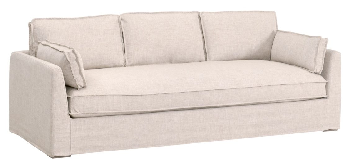 Essentials For Living 6726-3.ATWN Thea Outdoor 90 inch Taper Arm Slipcover Sofa Essentials For Living 6726-3.ATWN Thea Outdoor 90 inch Taper Arm Slipcover Sofa