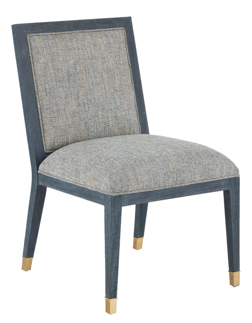 Currey and Company 7000-0872 Santos Vintage Navy Side Chair Barrett Dusk Currey and Company 7000-0872 Santos Vintage Navy Side Chair Barrett Dusk