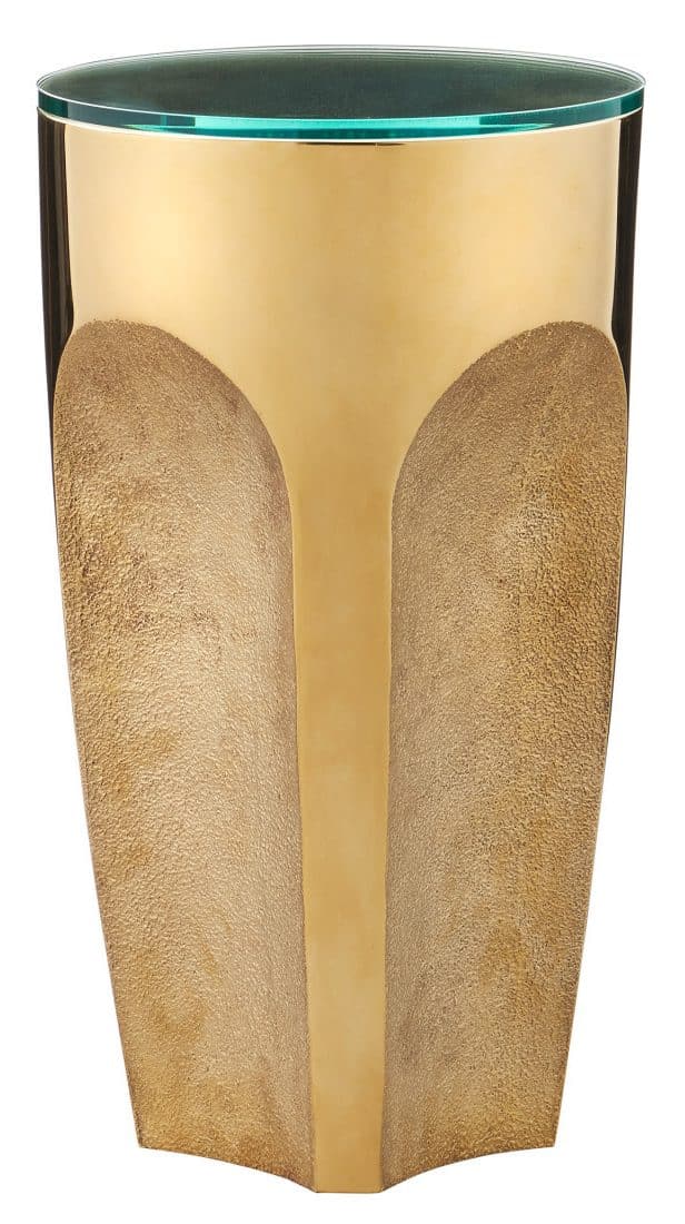 Currey and Company 4000-0215 Lemy Brass Drinks Table