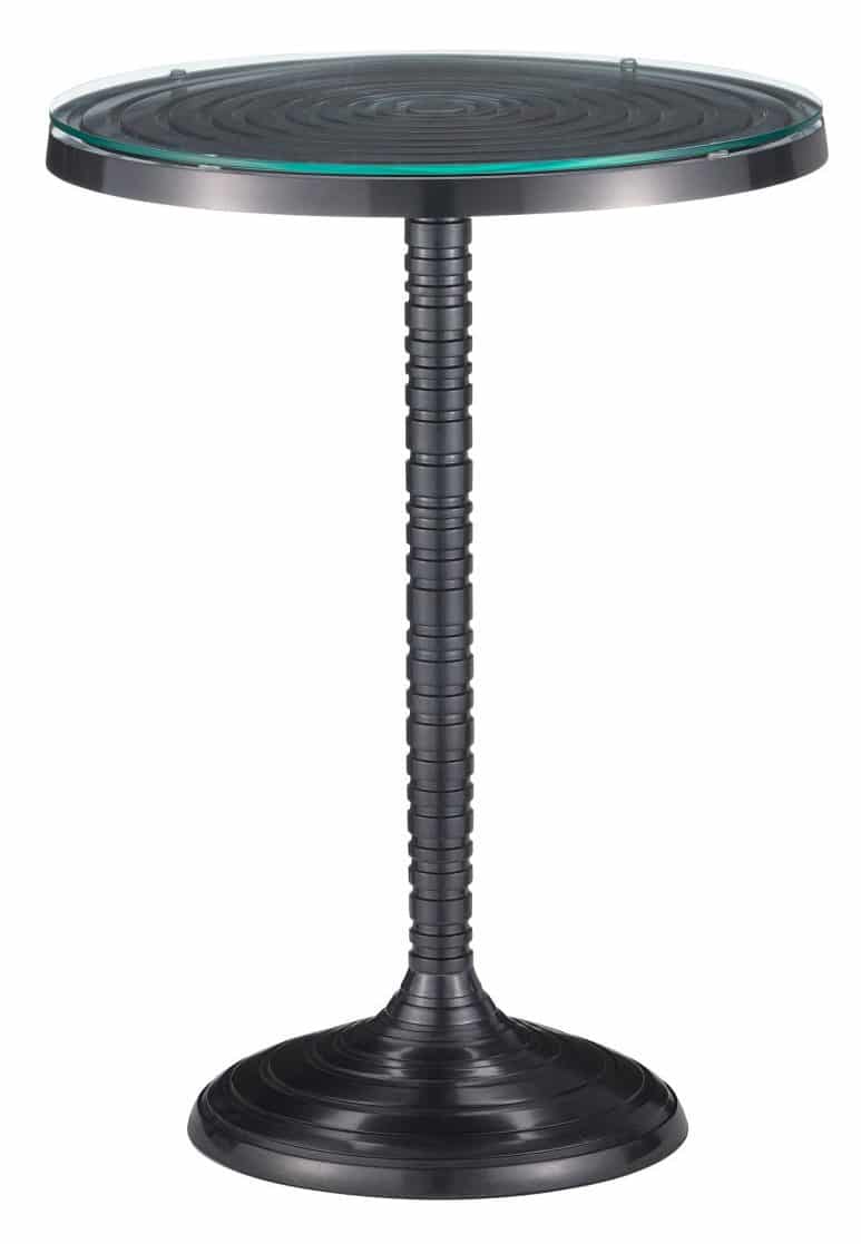 Currey and Company 4000-0202 Erno Black Accent Table
