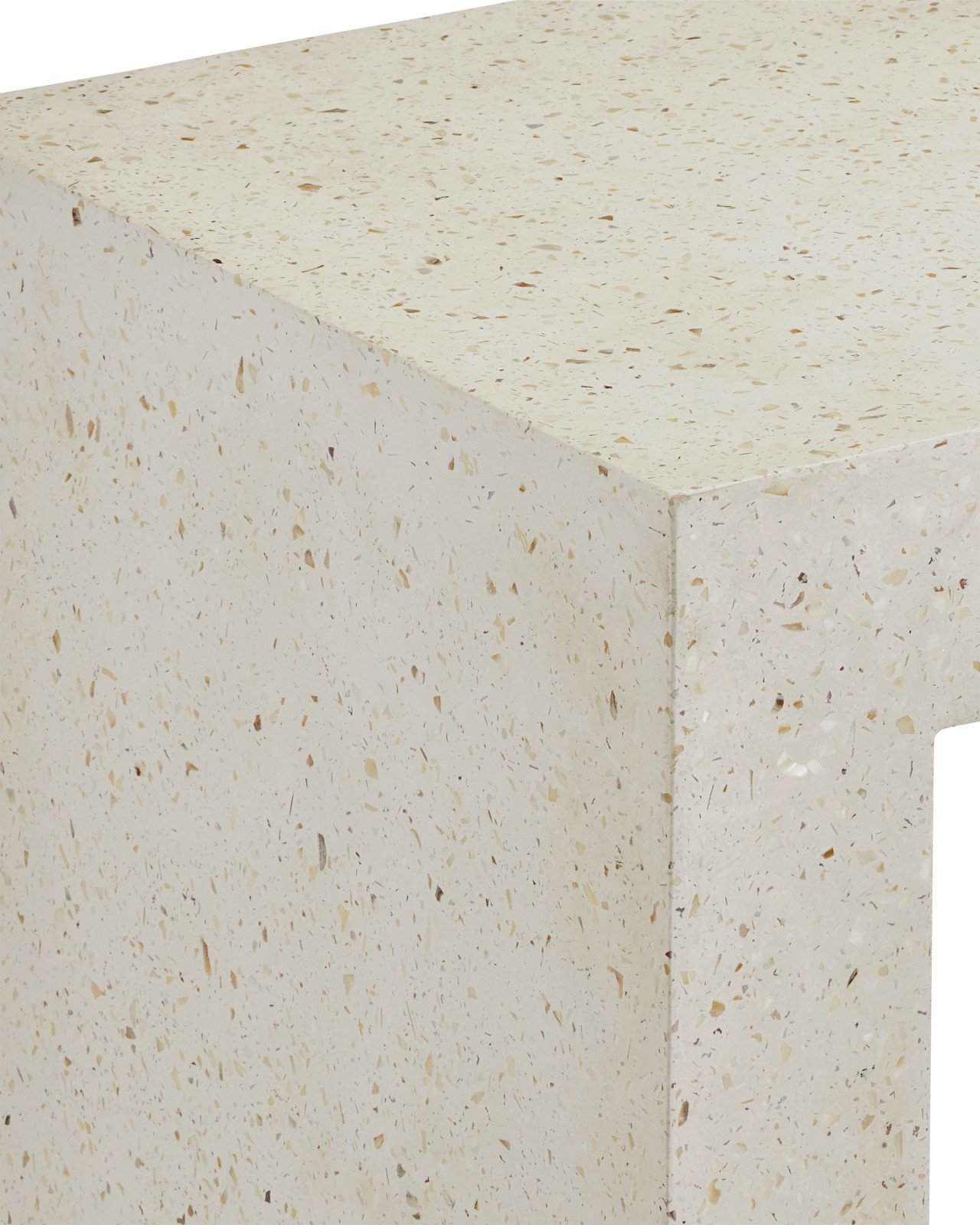 Currey and Company 2000-0041 Carson Ivory Terrazzo Accent Table Currey and Company 2000-0041 Carson Ivory Terrazzo Accent Table