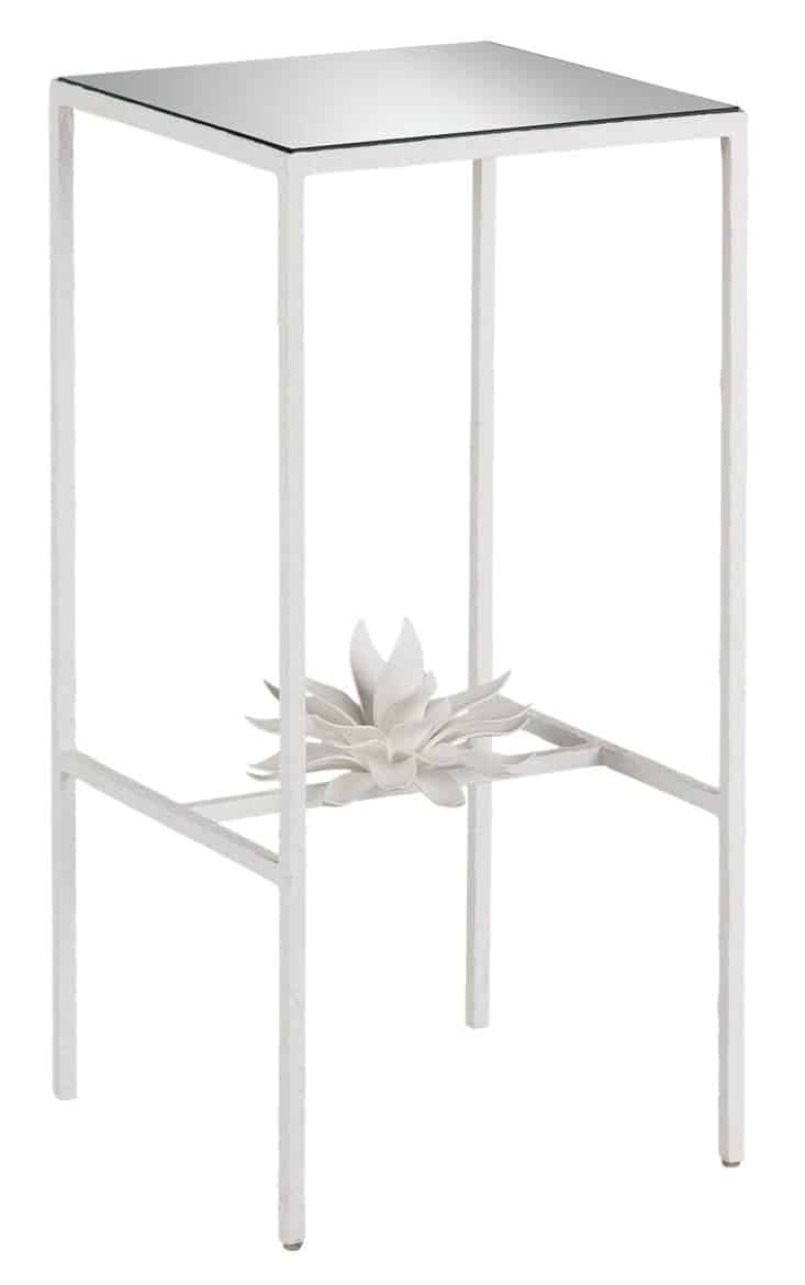 Currey and Company 4000-0166 Sisalana White Accent Table