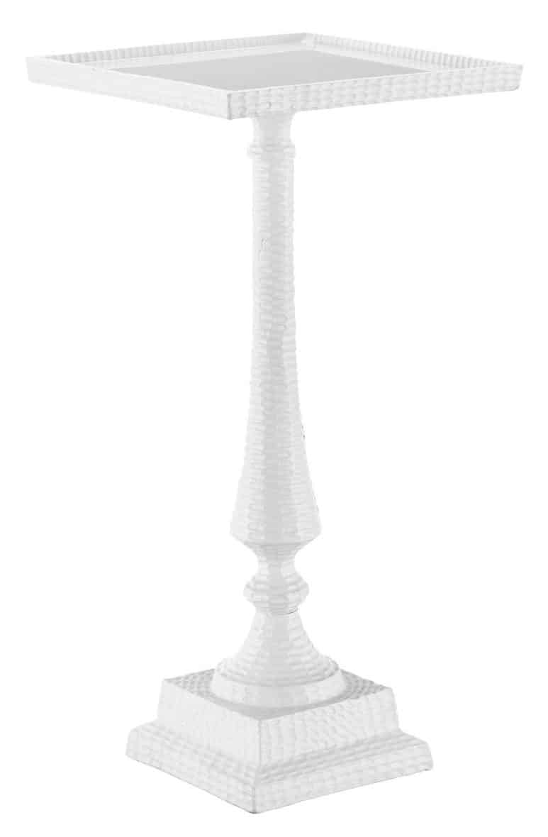 Currey and Company 4000-0179 Jena White Accent Table