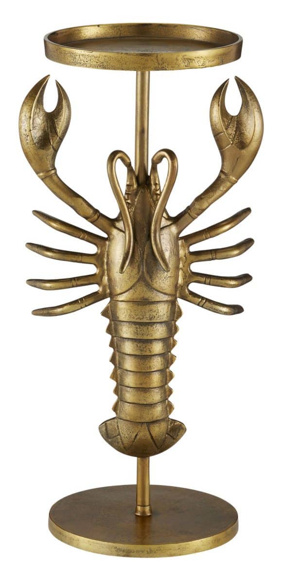 Currey and Company 4000-0170 Georgetown Brass Drinks Table