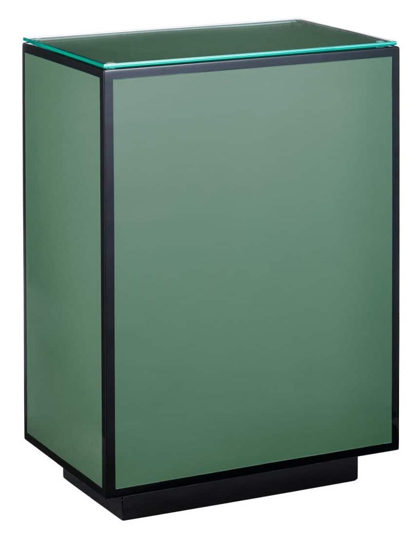 Currey and Company 3000-0312 Green Lacquer Side Table