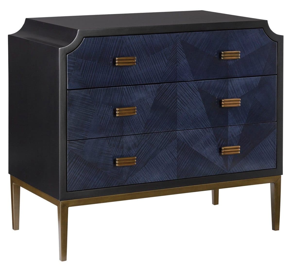 Currey and Company 3000-0124 Kallista Blue Chest Currey and Company 3000-0124 Kallista Blue Chest