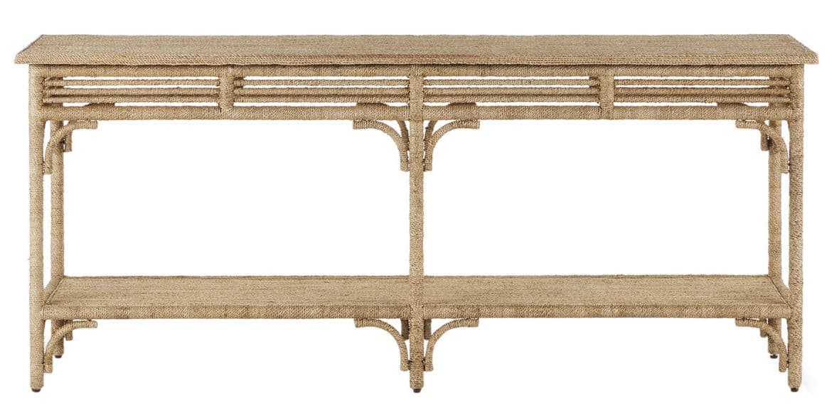 Currey and Company 3000-0246 Olisa Large Rope Console Table Currey and Company 3000-0246 Olisa Large Rope Console Table