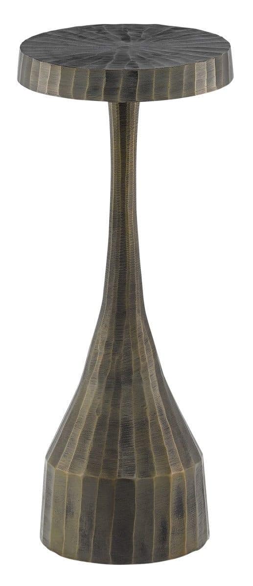 Currey and Company 4000-0015 Luca Brass Drinks Table