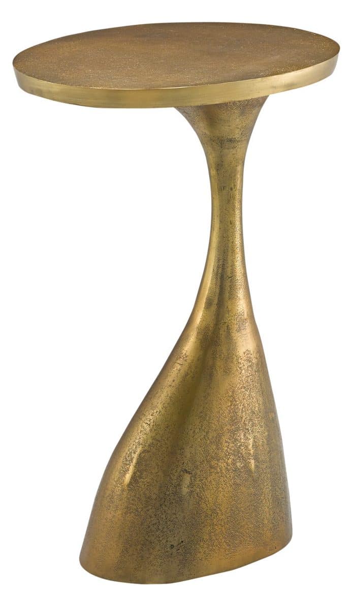 Currey and Company 4000-0074 Ishaan Brass Accent Table