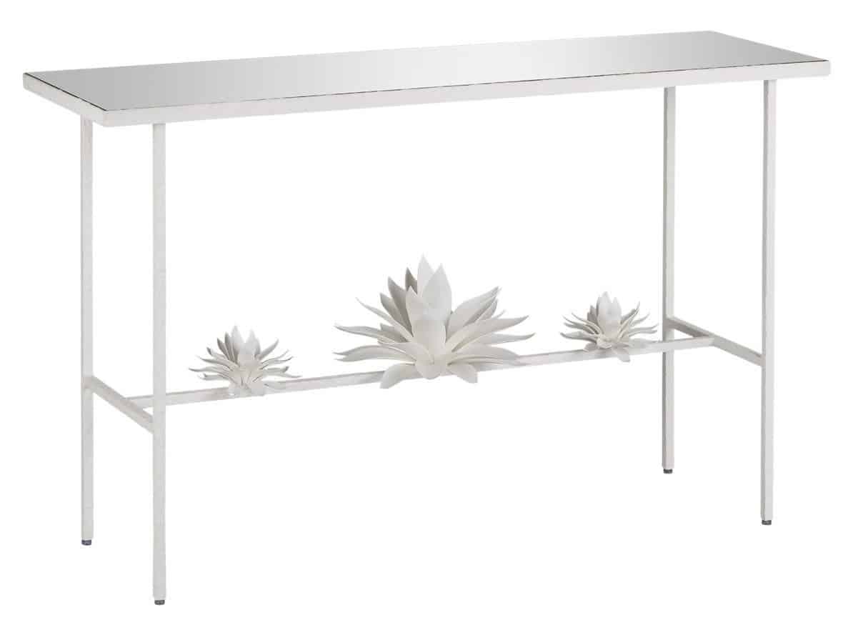Currey and Company 4000-0167 Sisalana White Console Table