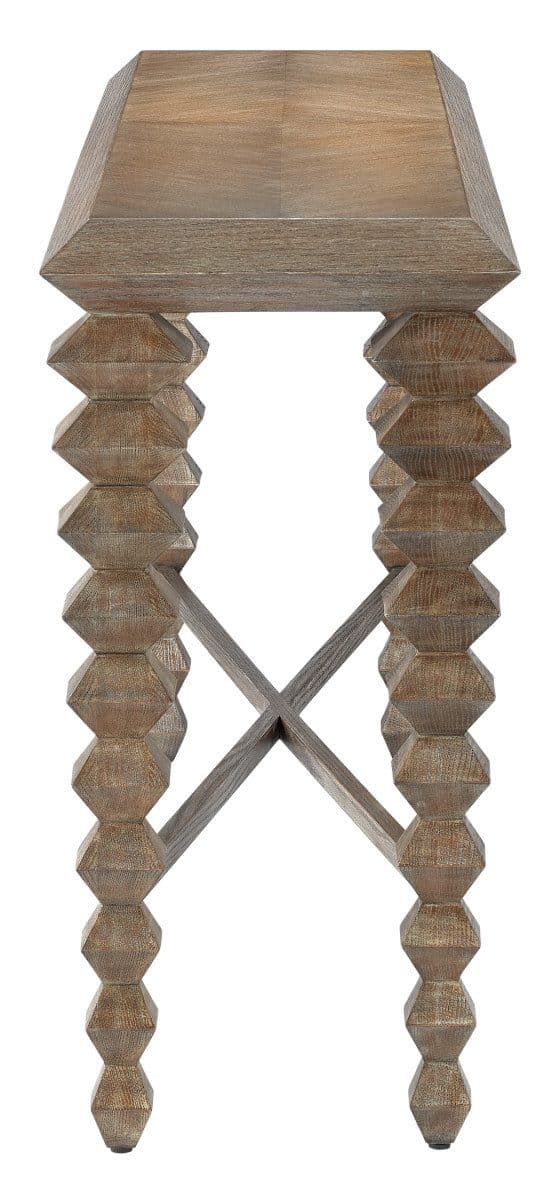 Currey and Company 3000-0161 Saranya Light Pepper Console Table Currey and Company 3000-0161 Saranya Light Pepper Console Table