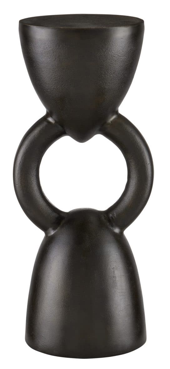 Currey and Company 4000-0177 Delle Black Drinks Table