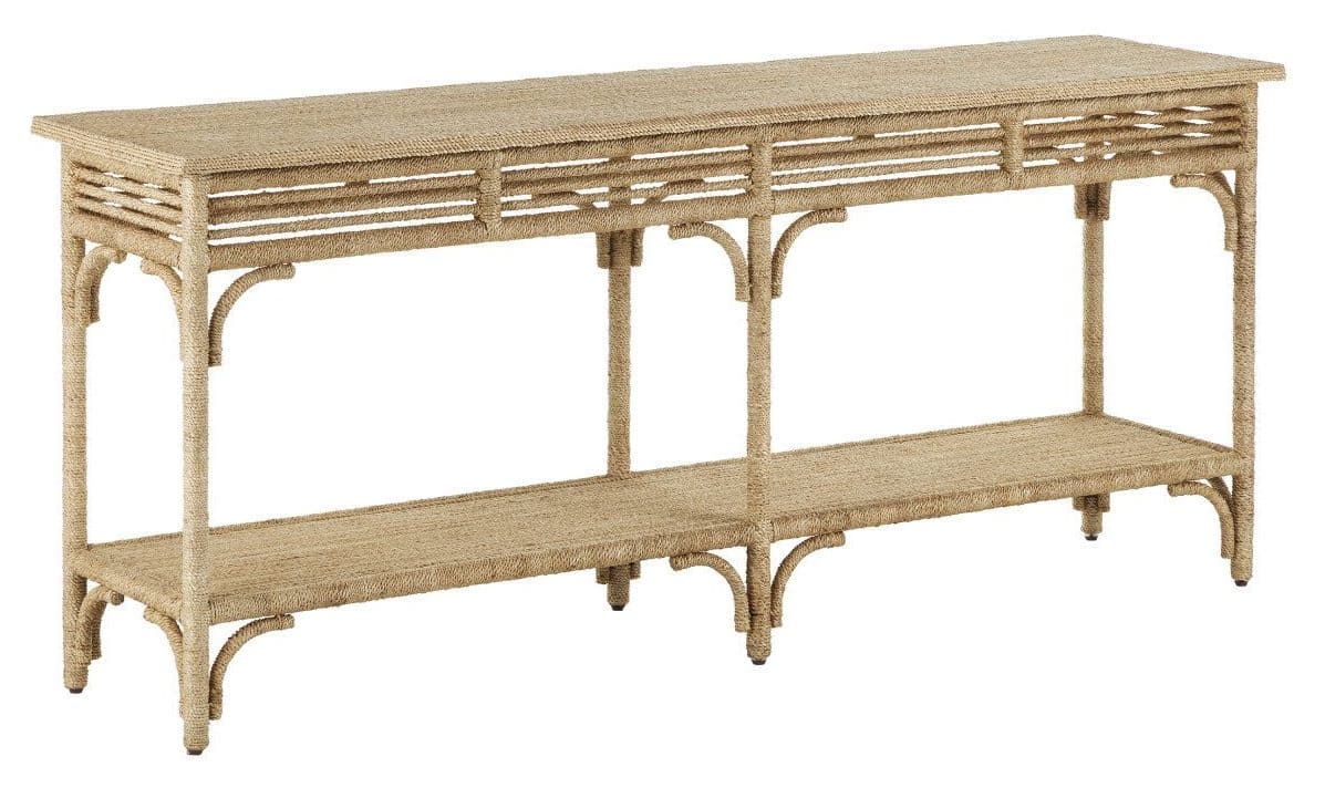 Currey and Company 3000-0246 Olisa Large Rope Console Table