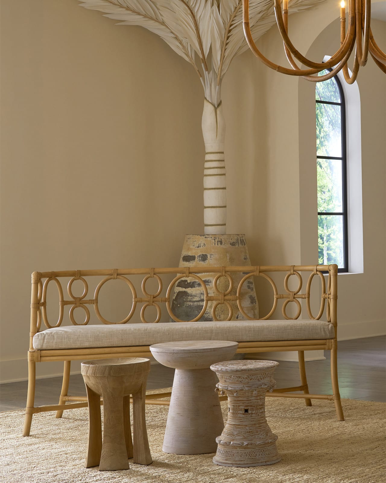 Currey and Company 3000-0236 Gati Whitewash Accent Table Currey and Company 3000-0236 Gati Whitewash Accent Table