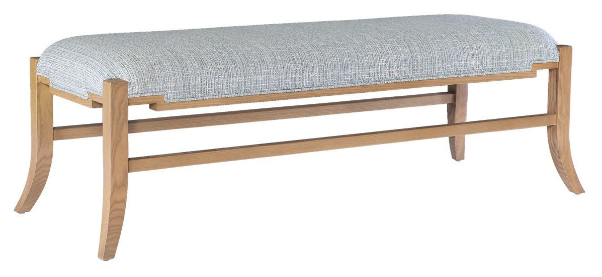 Currey and Company 7000-1002 Melanie Blonde Bench Greenlight Powder