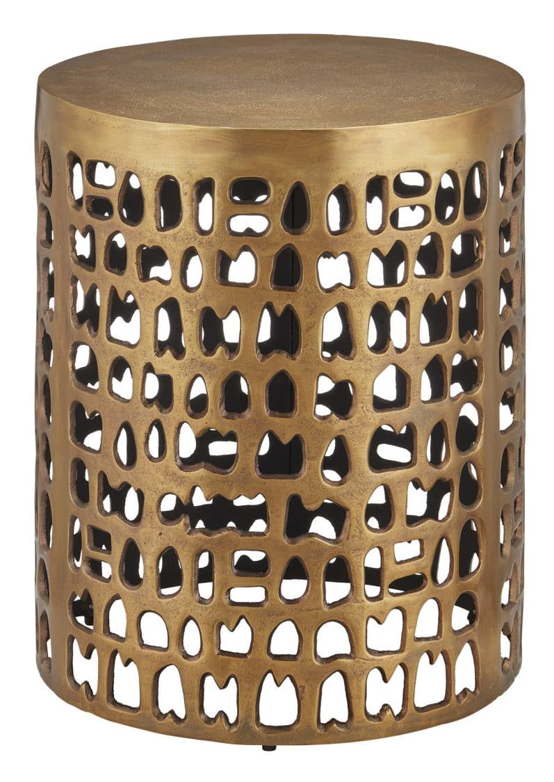 Currey and Company 4000-0011 Alvar Gold Accent Table