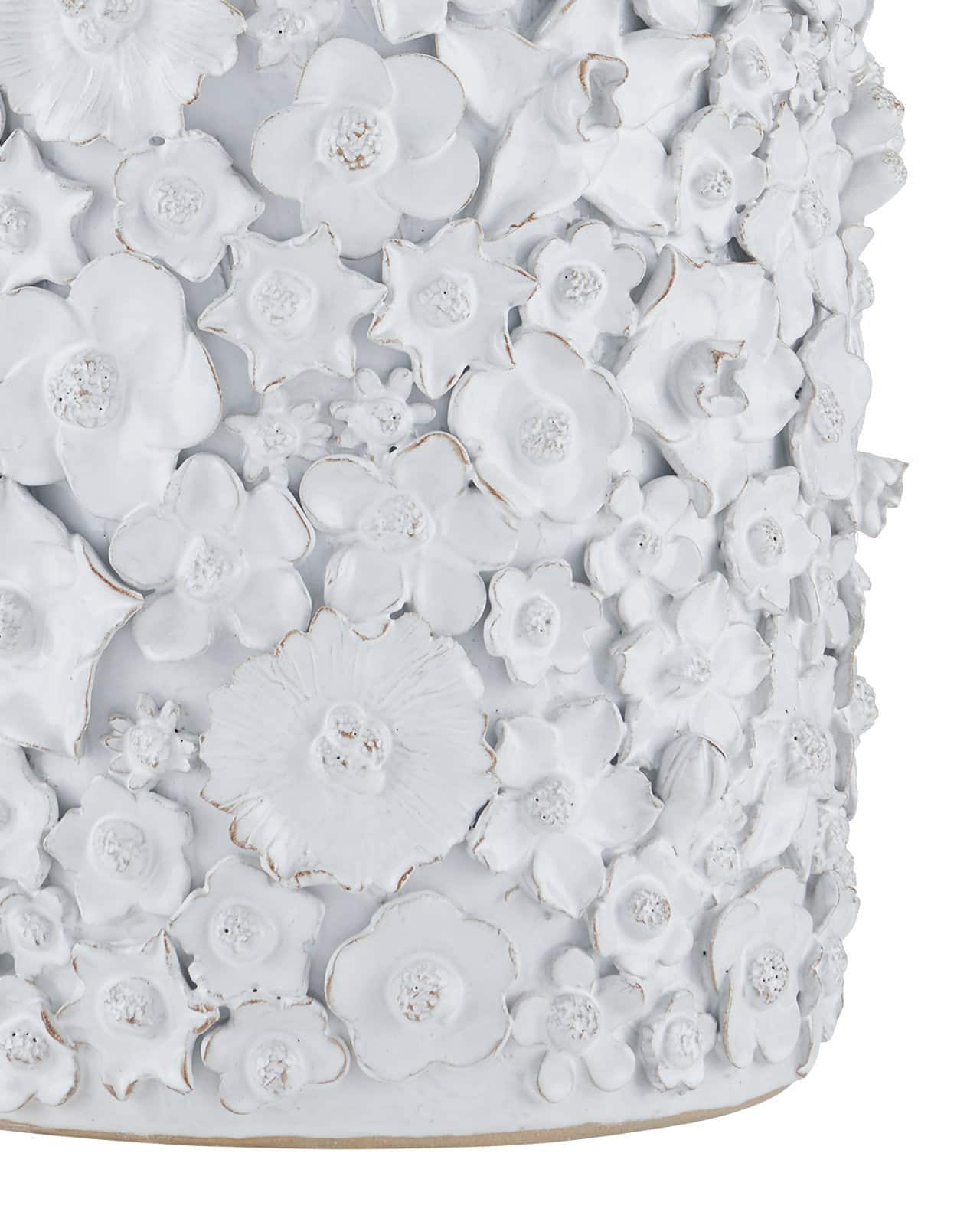 Currey and Company 2000-0038 Jessamine White Accent Table Currey and Company 2000-0038 Jessamine White Accent Table