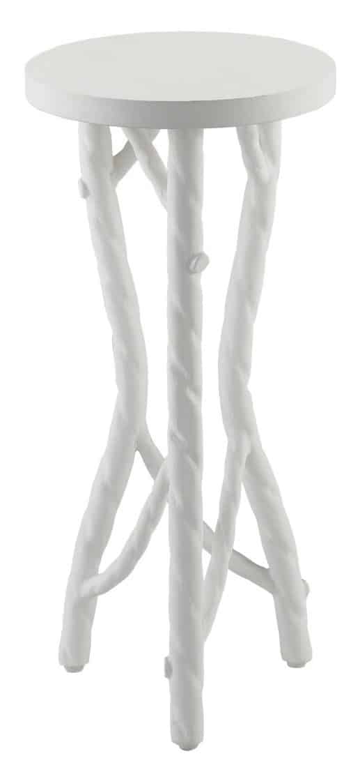 Currey and Company 4000-0097 Acero White Drinks Table