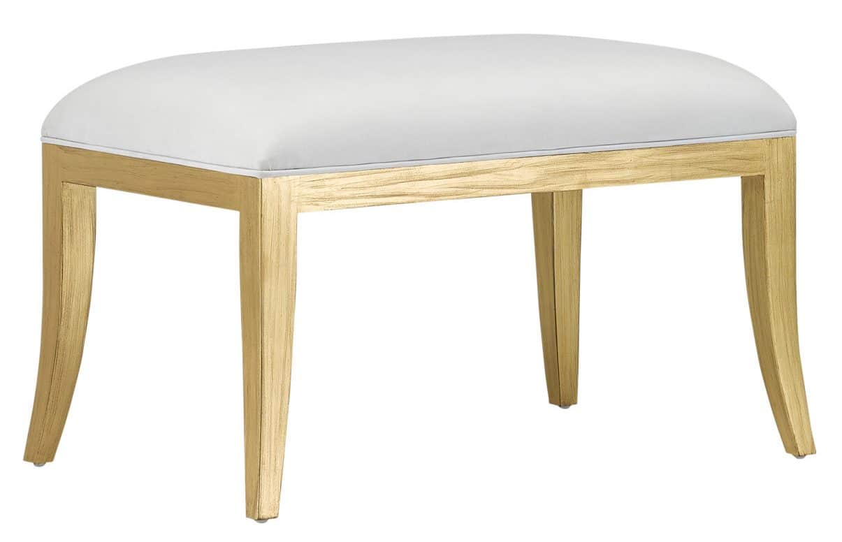 Currey and Company 7000-0231 Garson Gold Ottoman Muslin