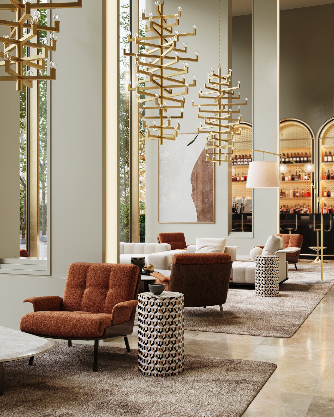 Currey and Company 3000-0239 Geo Accent Table Currey and Company 3000-0239 Geo Accent Table