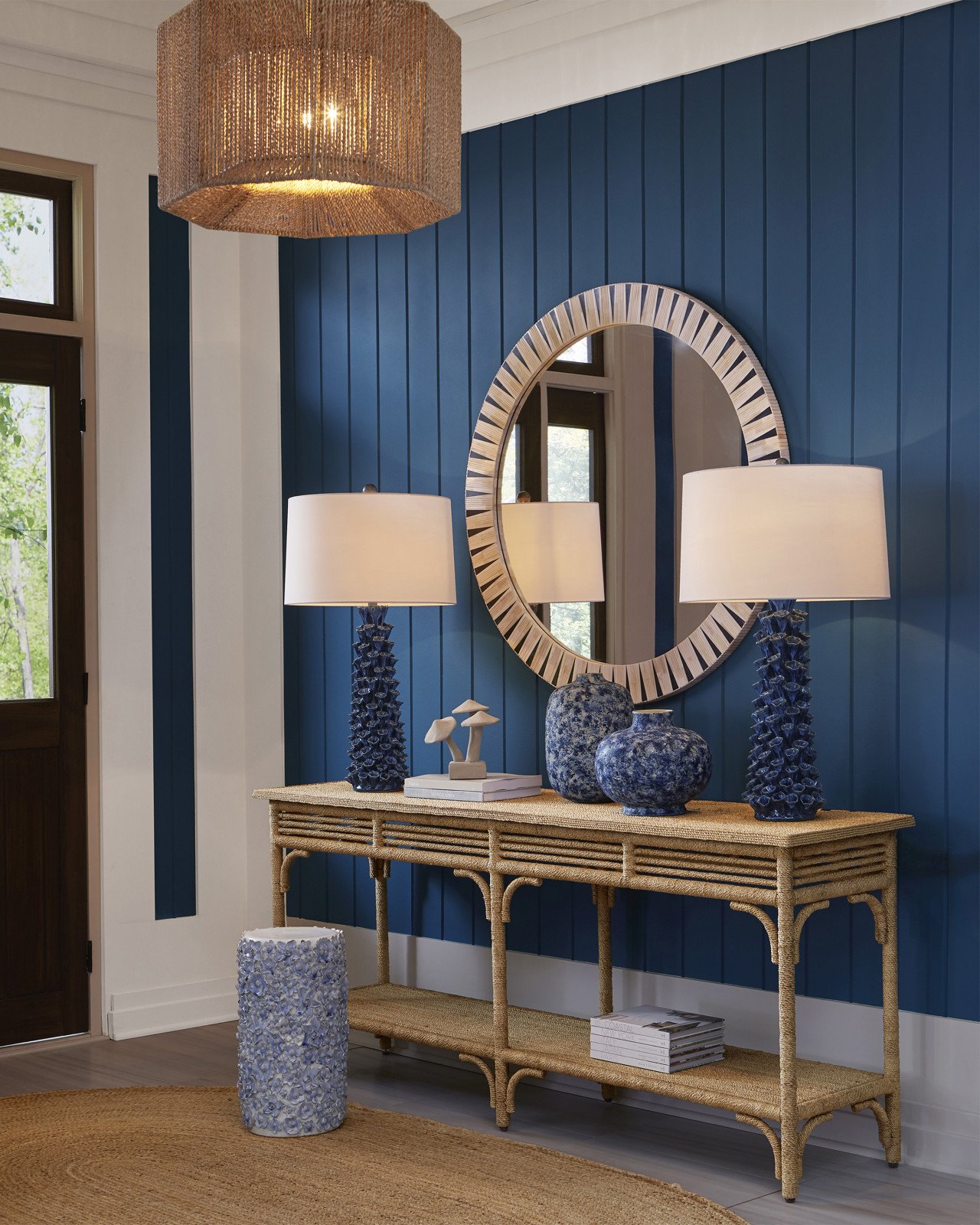 Currey and Company 3000-0246 Olisa Large Rope Console Table Currey and Company 3000-0246 Olisa Large Rope Console Table