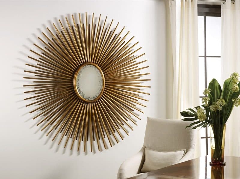 Modern History MH426F01 Oval Florentine Mirror Gold