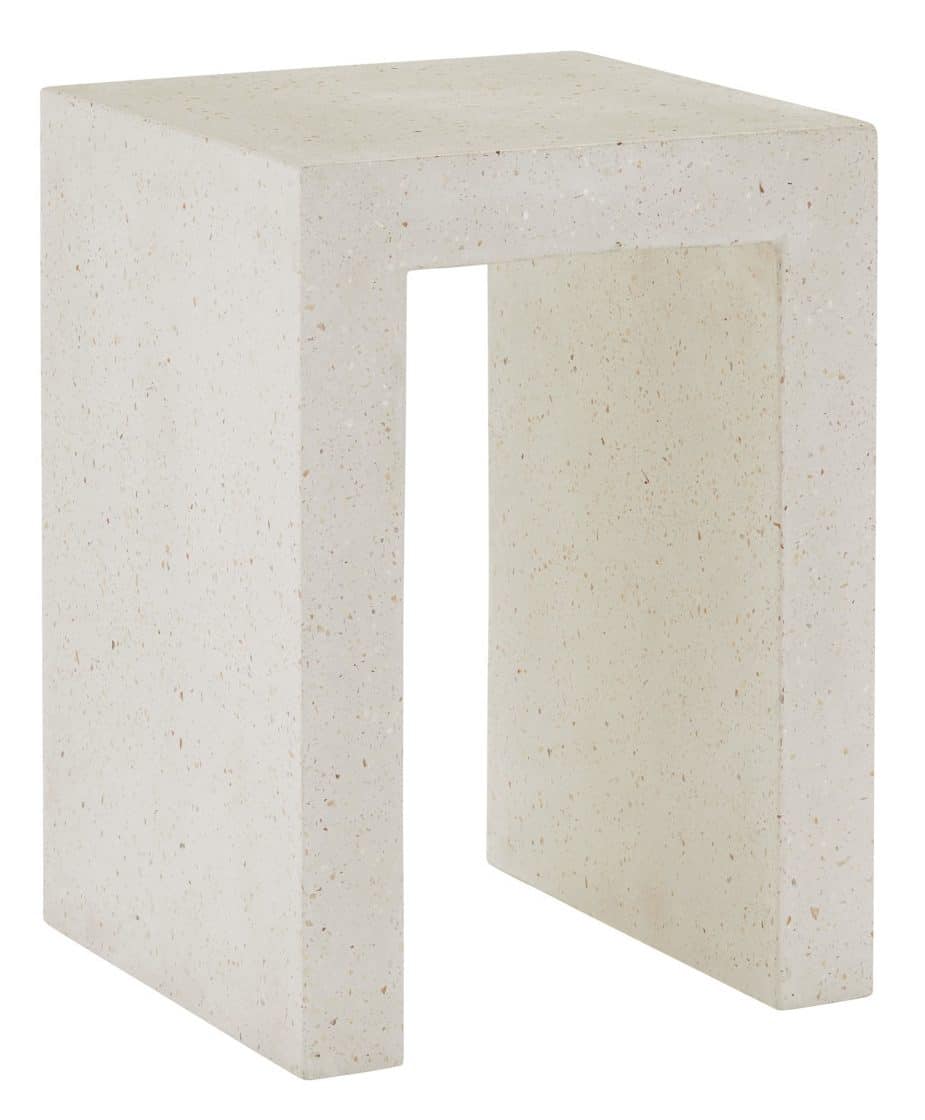 Currey and Company 2000-0041 Carson Ivory Terrazzo Accent Table Currey and Company 2000-0041 Carson Ivory Terrazzo Accent Table