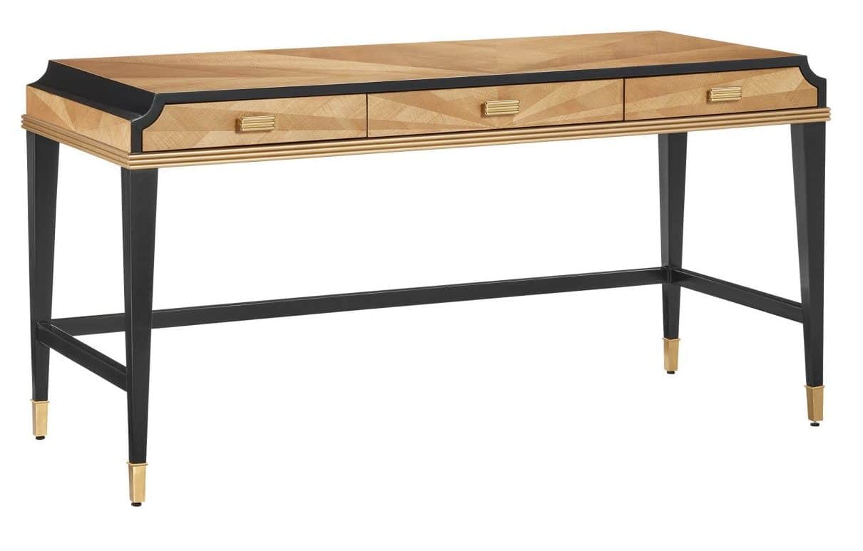 Currey and Company 3000-0289 Kallista Taupe Large Desk