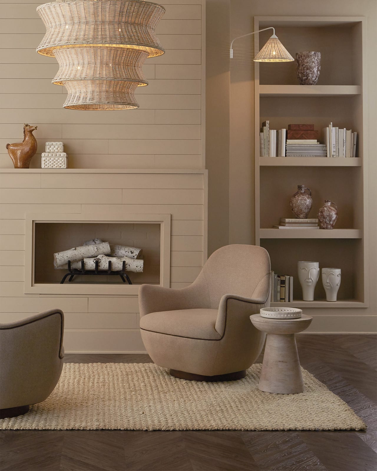 Currey and Company 3000-0236 Gati Whitewash Accent Table Currey and Company 3000-0236 Gati Whitewash Accent Table