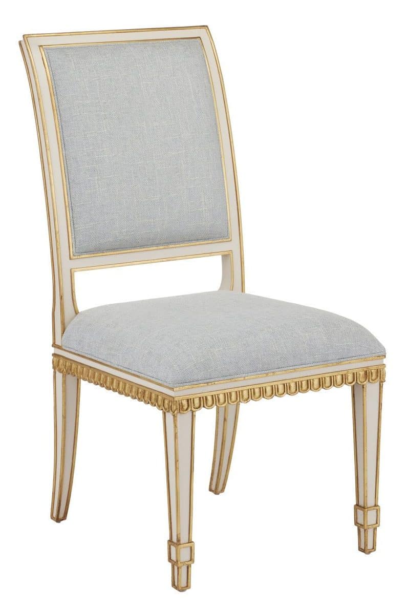 Currey and Company 7000-0153 Ines Ivory Chair Mixology Moonstone