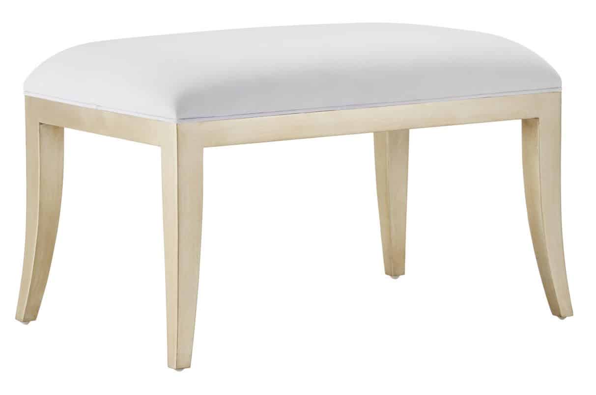 Currey and Company 7000-0651 Garson Silver Ottoman Muslin