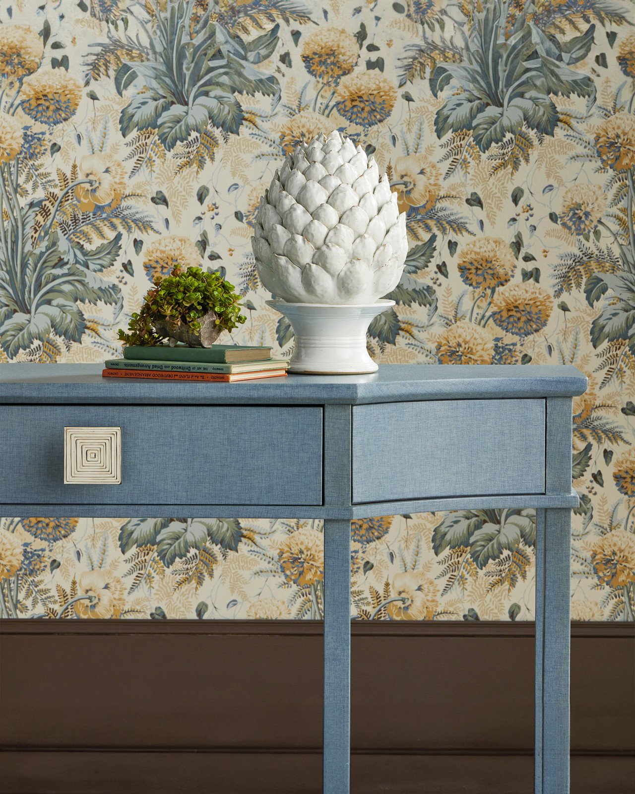 Currey and Company 3000-0283 Maya Blue Console Table Currey and Company 3000-0283 Maya Blue Console Table