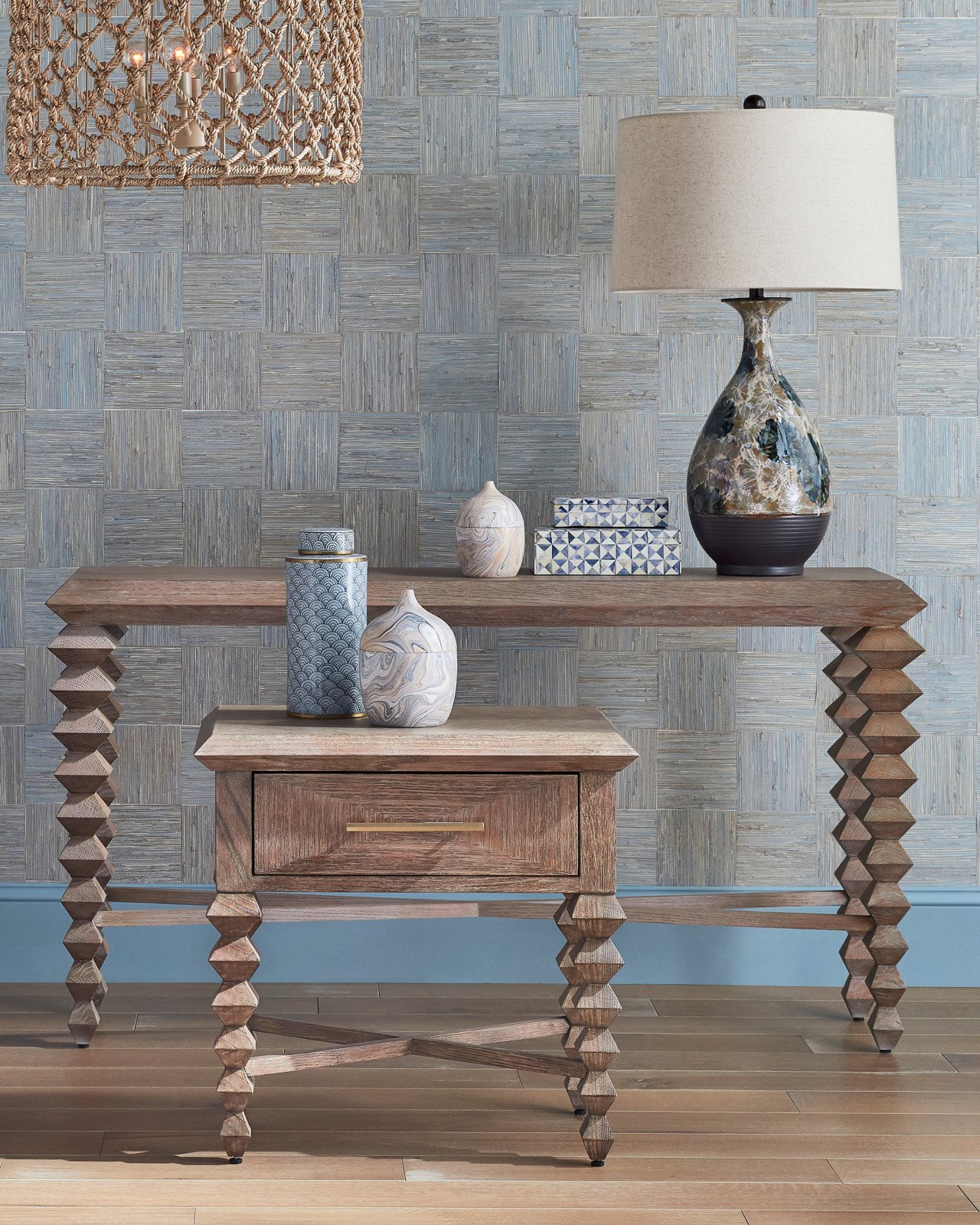 Currey and Company 3000-0161 Saranya Light Pepper Console Table Currey and Company 3000-0161 Saranya Light Pepper Console Table