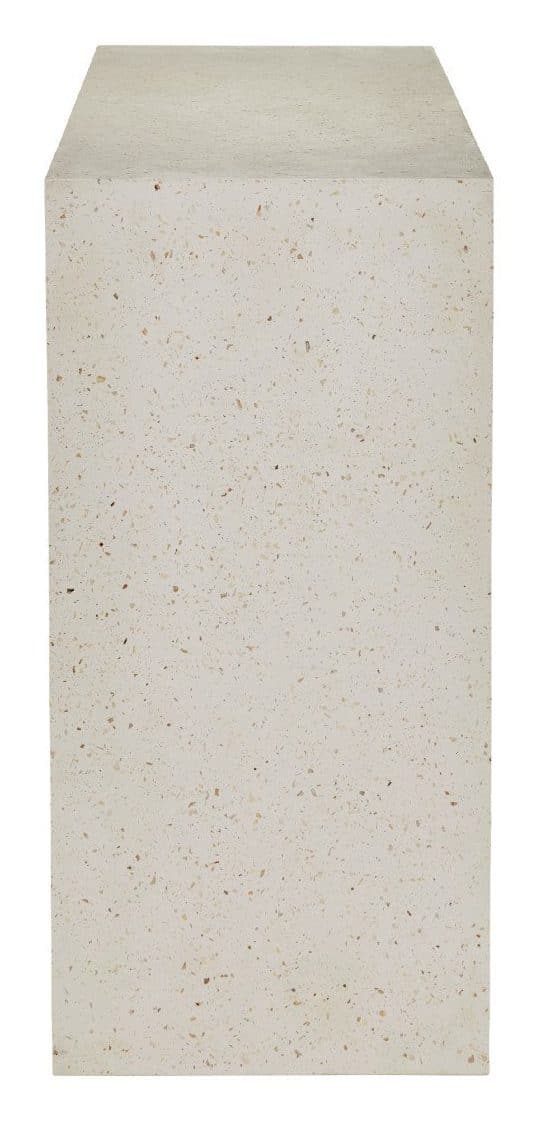 Currey and Company 2000-0039 Carson Ivory Terrazzo Console Table Currey and Company 2000-0039 Carson Ivory Terrazzo Console Table