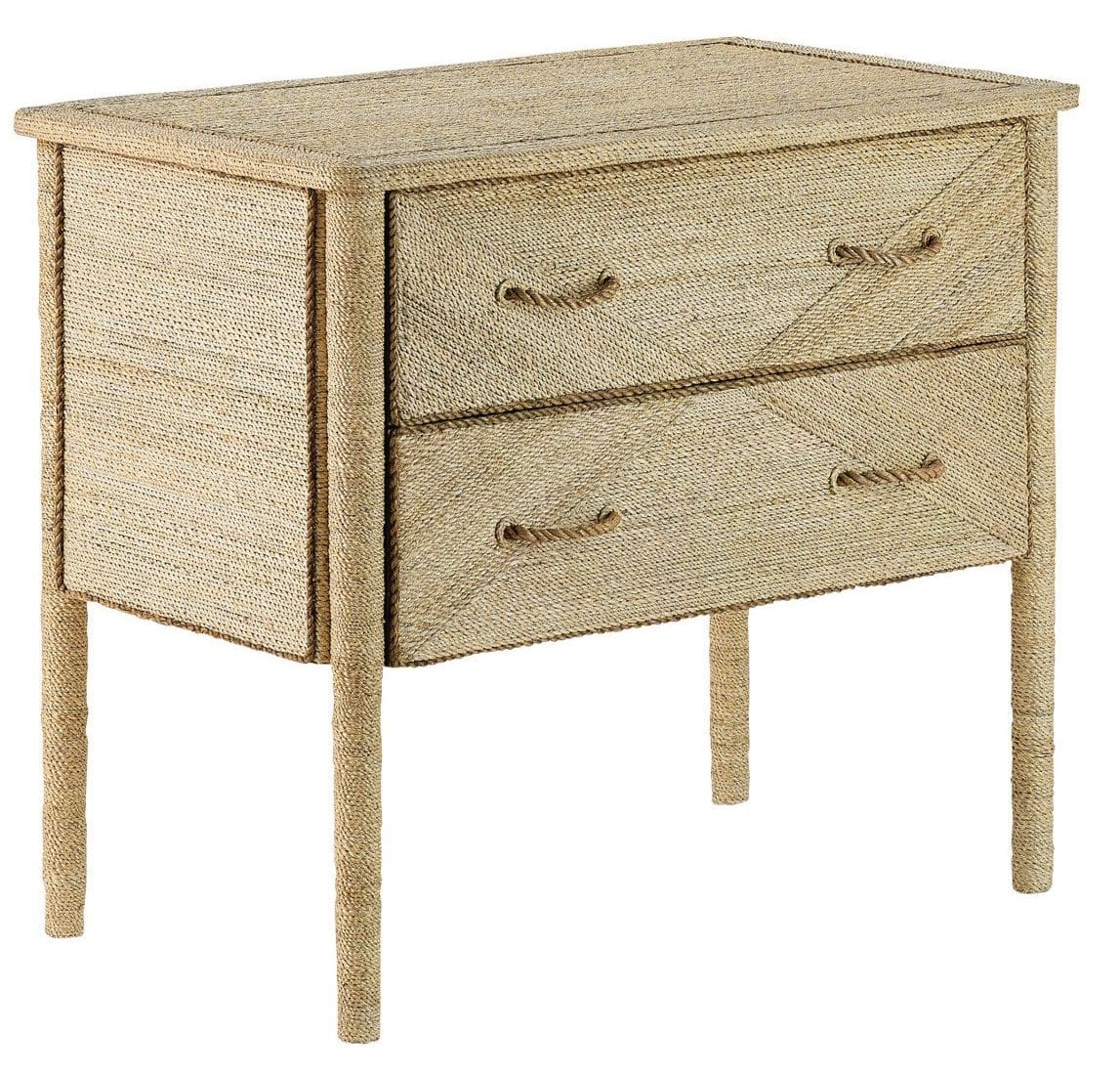 Currey and Company 3000-0011 Kaipo Rope Two-Drawer Chest
