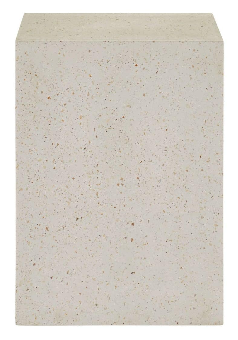 Currey and Company 2000-0041 Carson Ivory Terrazzo Accent Table Currey and Company 2000-0041 Carson Ivory Terrazzo Accent Table