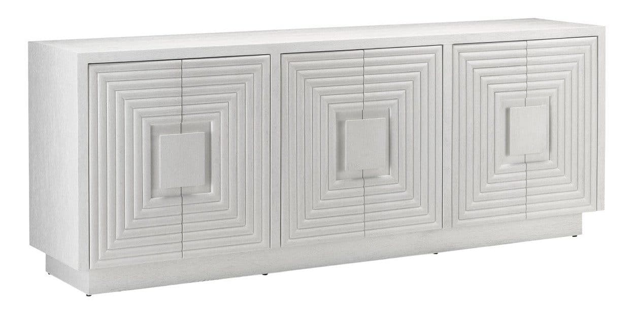 Currey and Company 3000-0152 Morombe White Credenza